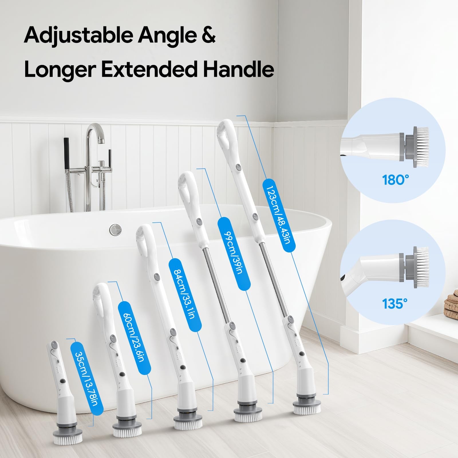 Sorpci Electric Spin Scrubber, 2026 New Cordless Cleaning Brush, Shower Clean…