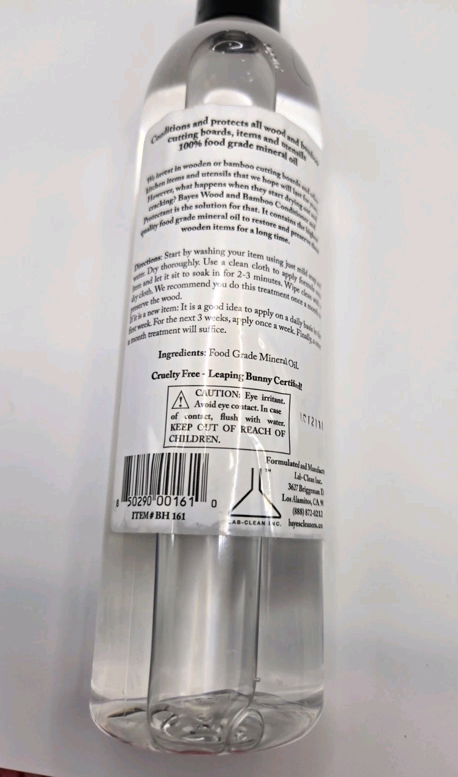 Bayes Mineral Oil Wood & Bamboo Conditioner and Protectant 12 FL. OZ