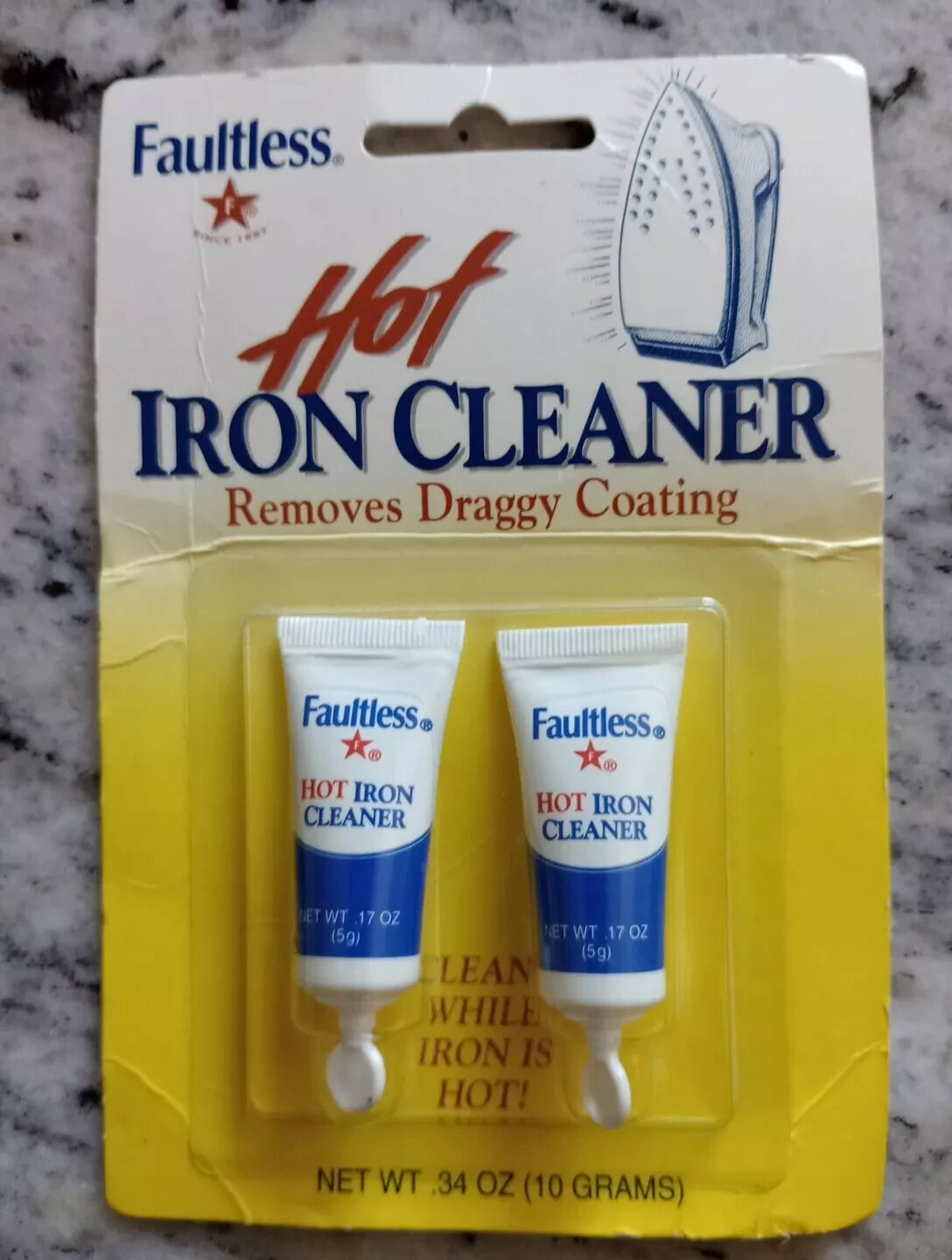 Faultless Hot Iron Cleaner 2 Pack NEW