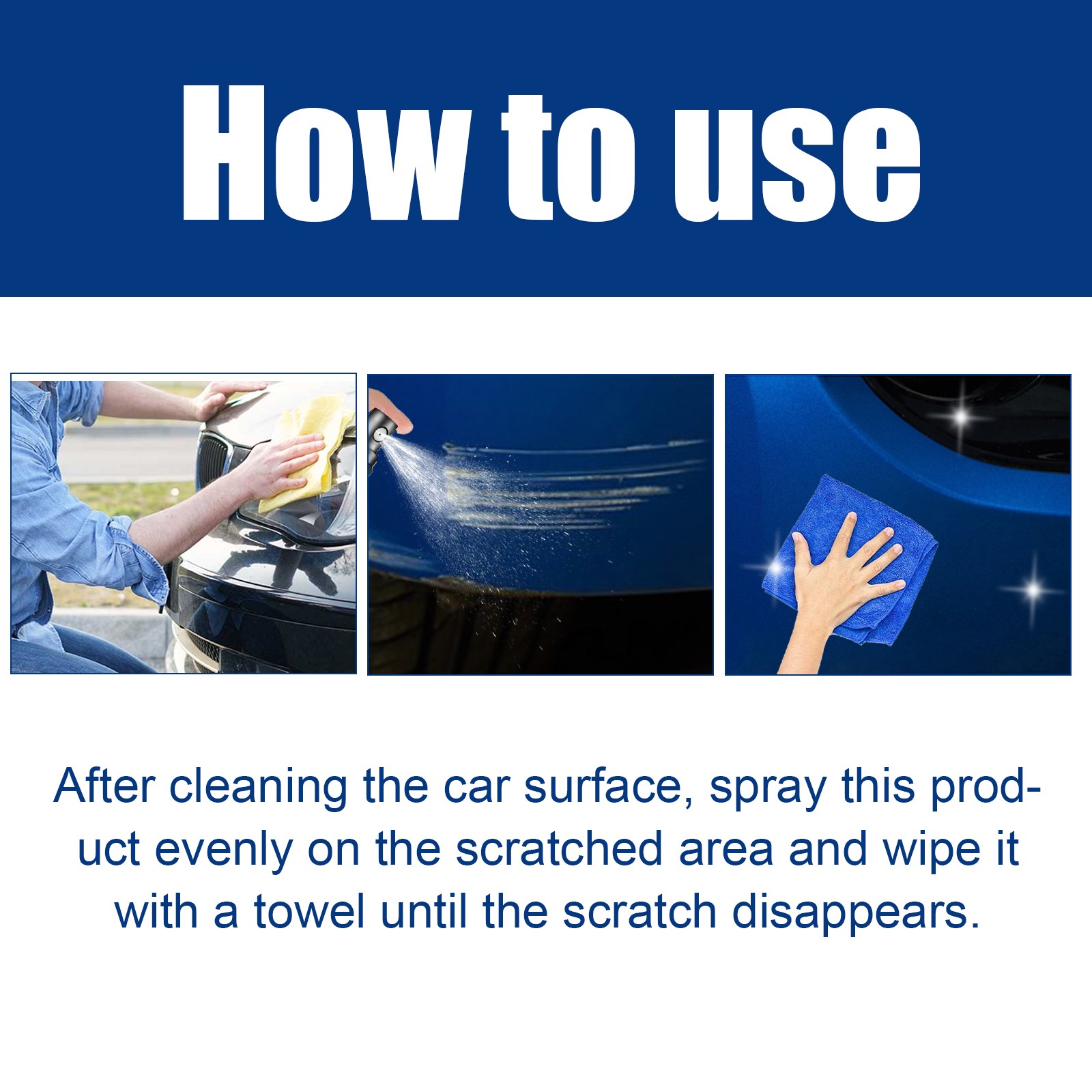 Car Scratch Remover Spray Paint Scratch Repair Polish Fine Scratches Swirl