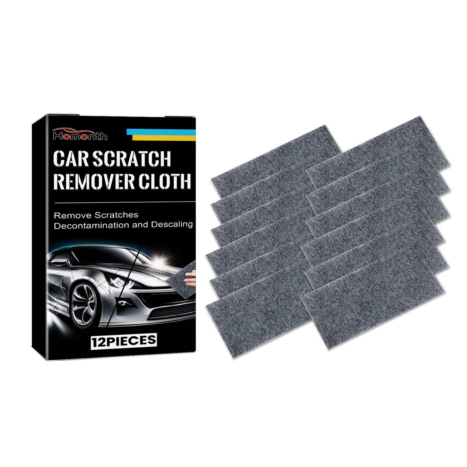 12~36PCS Nano Sparkle Cloth For Car Scratches Nano Magic Cloth Scratch Remover