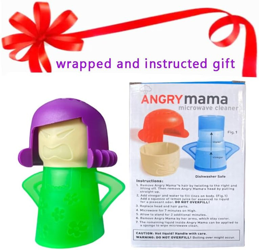 Angry Mama Microwave Cleaner only with Water and Vinegar Cleans your Kitchen …