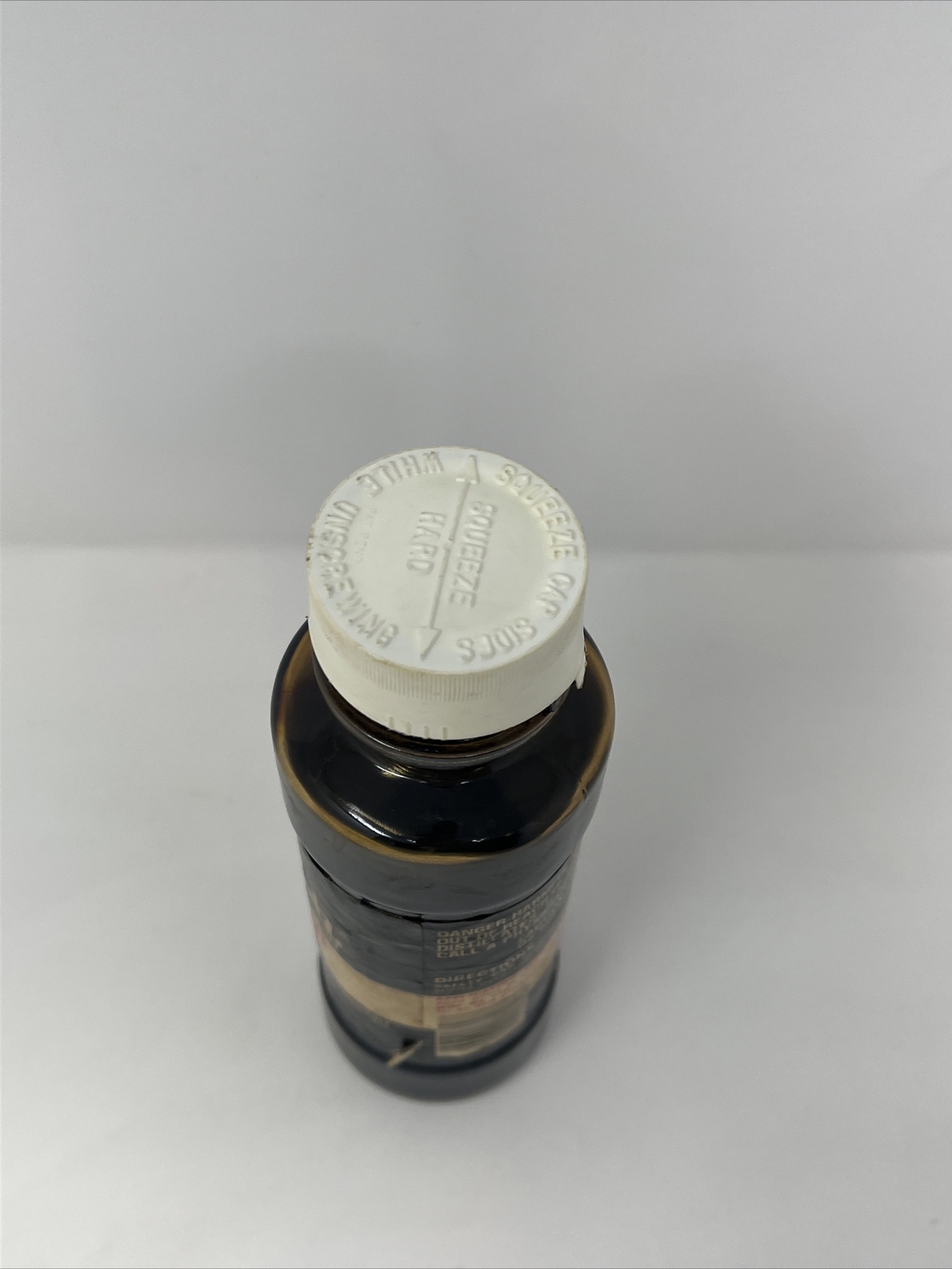 Vintage Old English Scratch cover Furniture Polish Glass Bottle