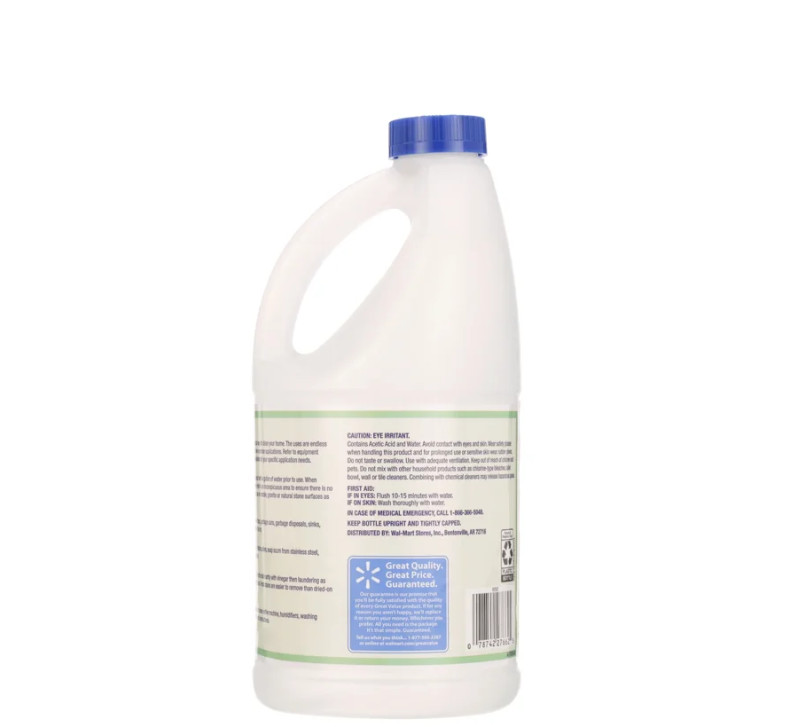 Great Value Cleaning Vinegar All-Purpose Cleaner, 64 fl oz, 8 PACK