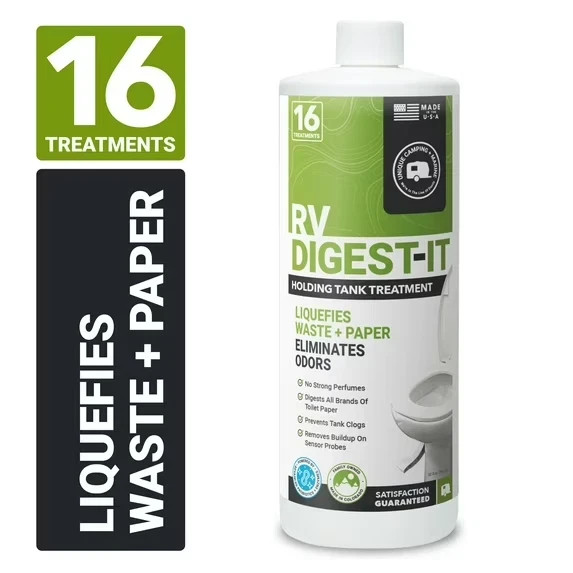 Unique RV Digest-It Holding Tank Treatment – Liquid 16 Treatments 32 Oz