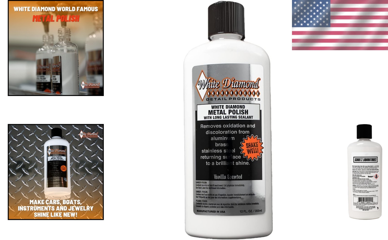 12 fl oz Vanilla Scent Metal Cleaner and Polisher – Protect & Shine Efficiently