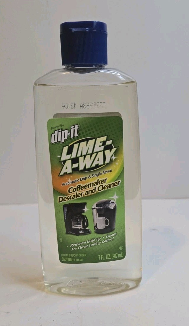 Dip-It Lime A Way Coffeemaker Cleaner & Descaler Build-up 7 oz Sealed Bottle