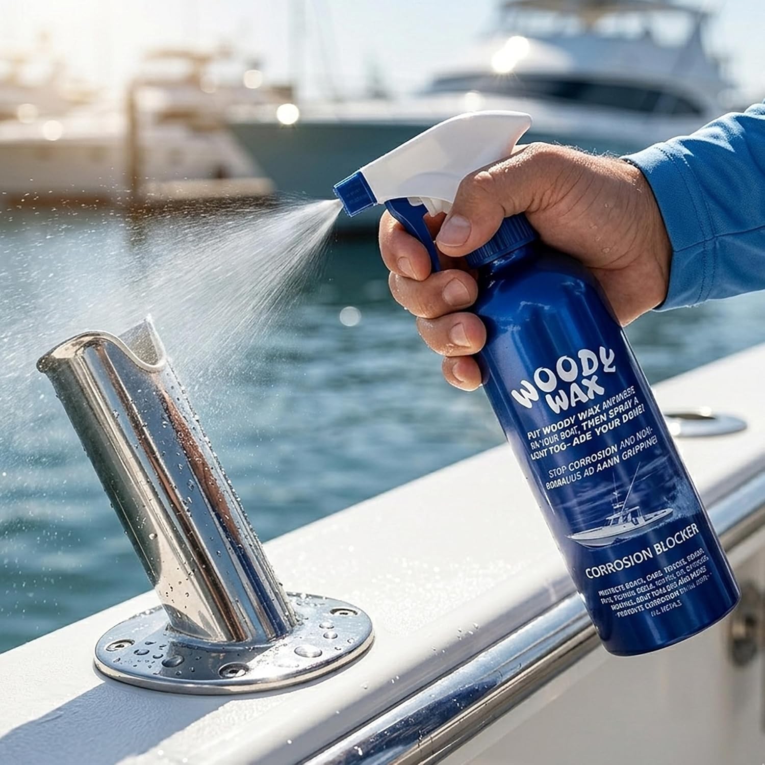 Versatile Multi-Surface Boat Spray – 16oz Non-Skid Deck Protector & Metal Shine