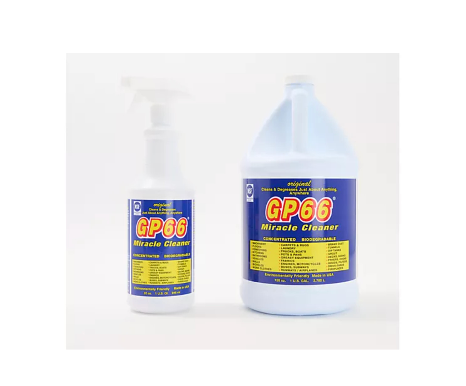 GP66 1-Gallon Miracle Cleaner & Degreaser w/ Spray Bottle