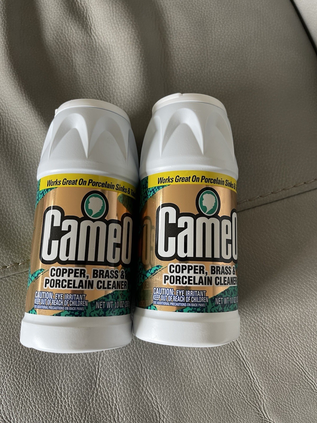 (2)CAMEO Copper Brass Porcelain Powder Cleaner 10 Oz No Phosphorus Discontinued
