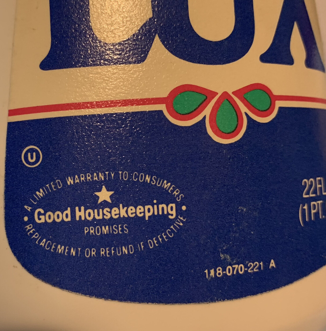 3- Vintage 1980’s Lever LUX Mild Dishwashing Liquid Dish Soap 22 Oz Prop NEW NOS