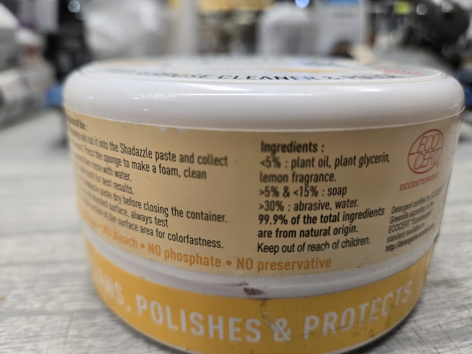 Shadazzle Natural All Purpose Cleaner and Polish – Eco friendly – Lemon