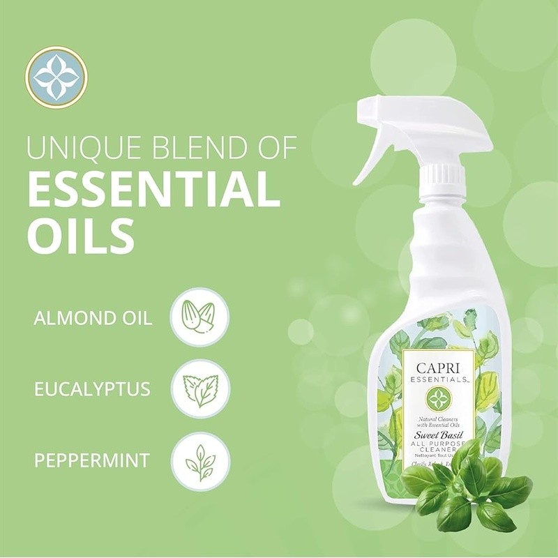 Natural All Purpose Cleaner Plant Based Essential Oils Herbal Fresh Scent New
