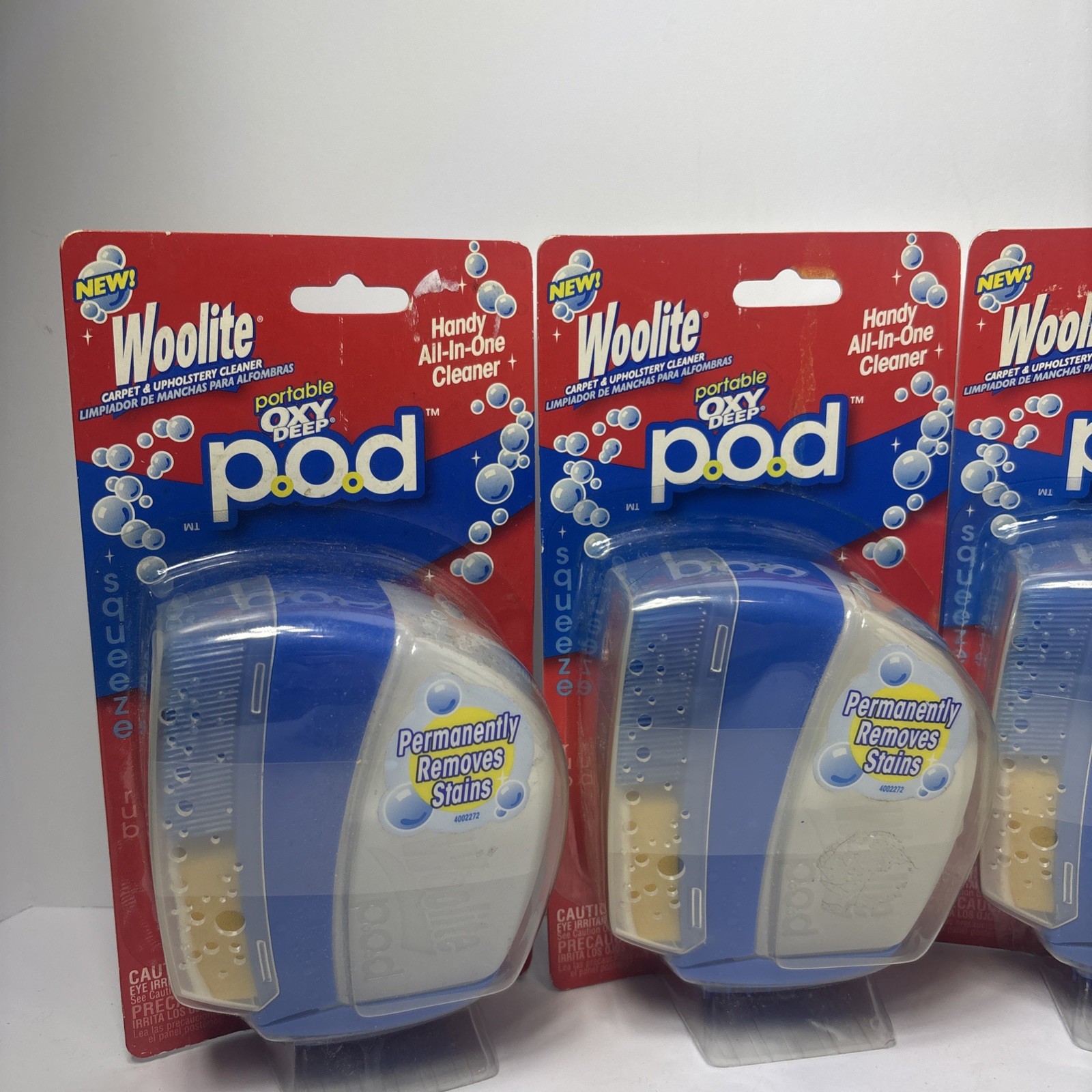 Lot Of 4 Woolite Portable Oxy Deep POD All In One Carpet Upholstery Cleaner New