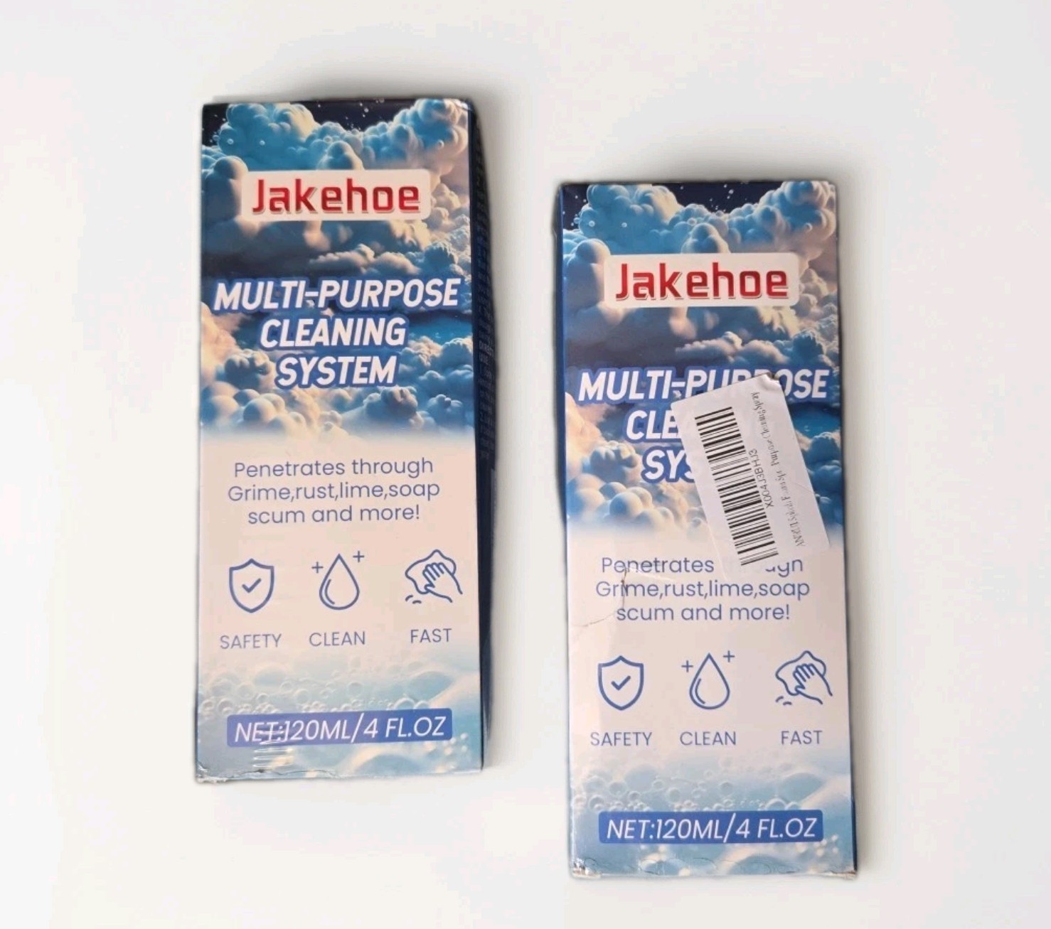 2x JAKEHOE Multi Purpose Cleaning System 4 Oz Each New!