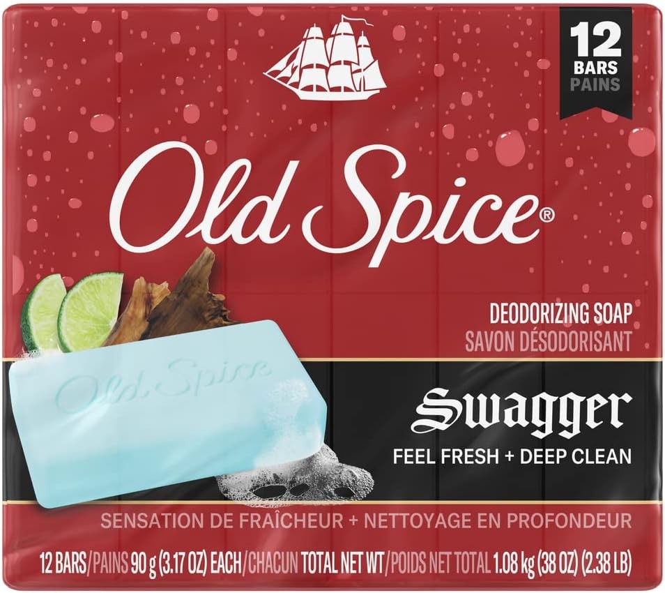 Men’s Bar Soap Swagger, 3.17oz (12 Bars Total)