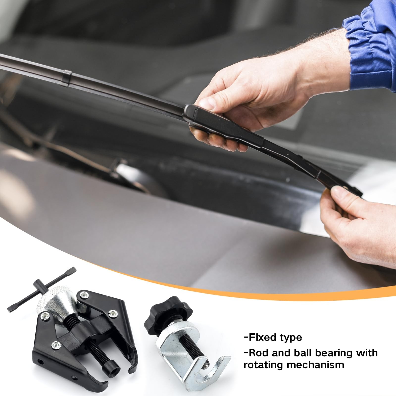 Battery Terminal Wiper Arm Puller Tools Removal Kit Universal Carbon Steel