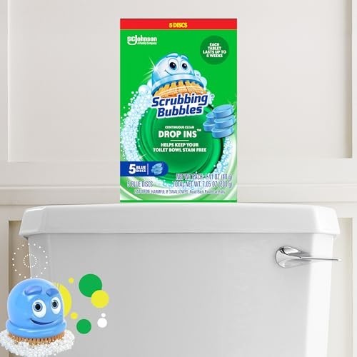 Continuous Clean Toilet Bowl Tablets – 4 Weeks Stain Protection, 15 Discs Total