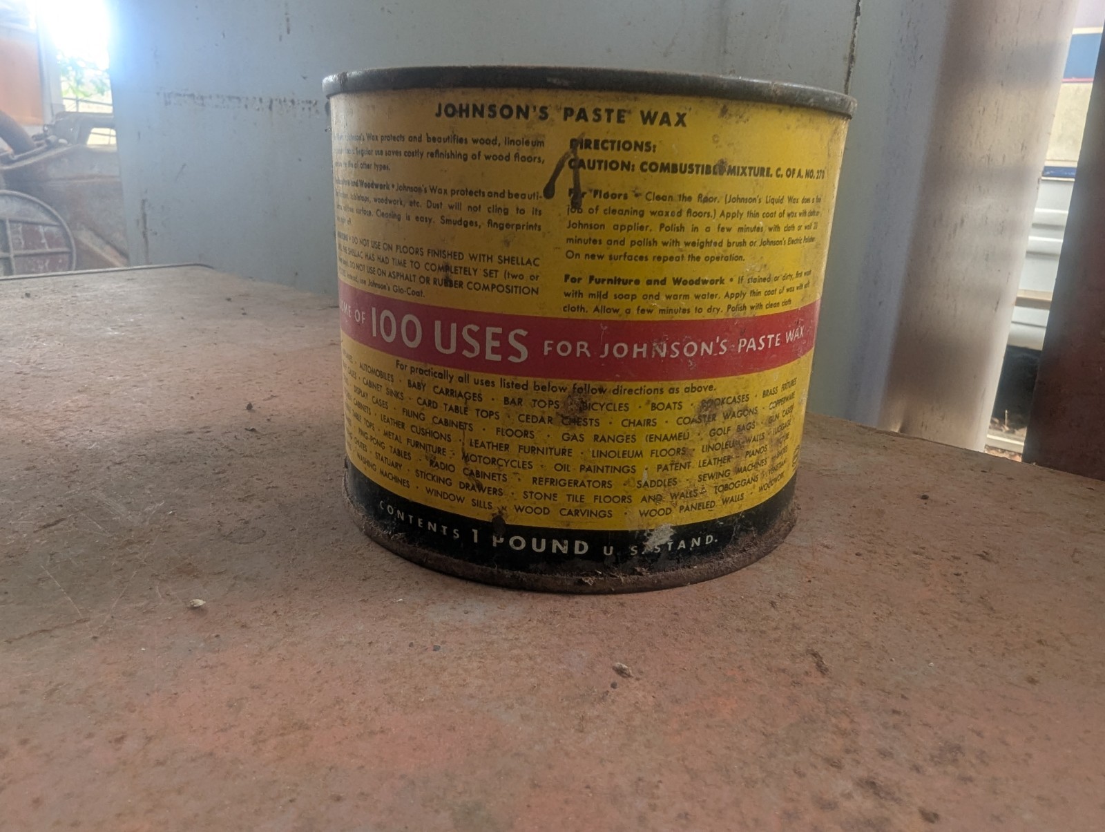 SC Johnson Paste Wax 2lbs Original Formula, Discontinued Vintage