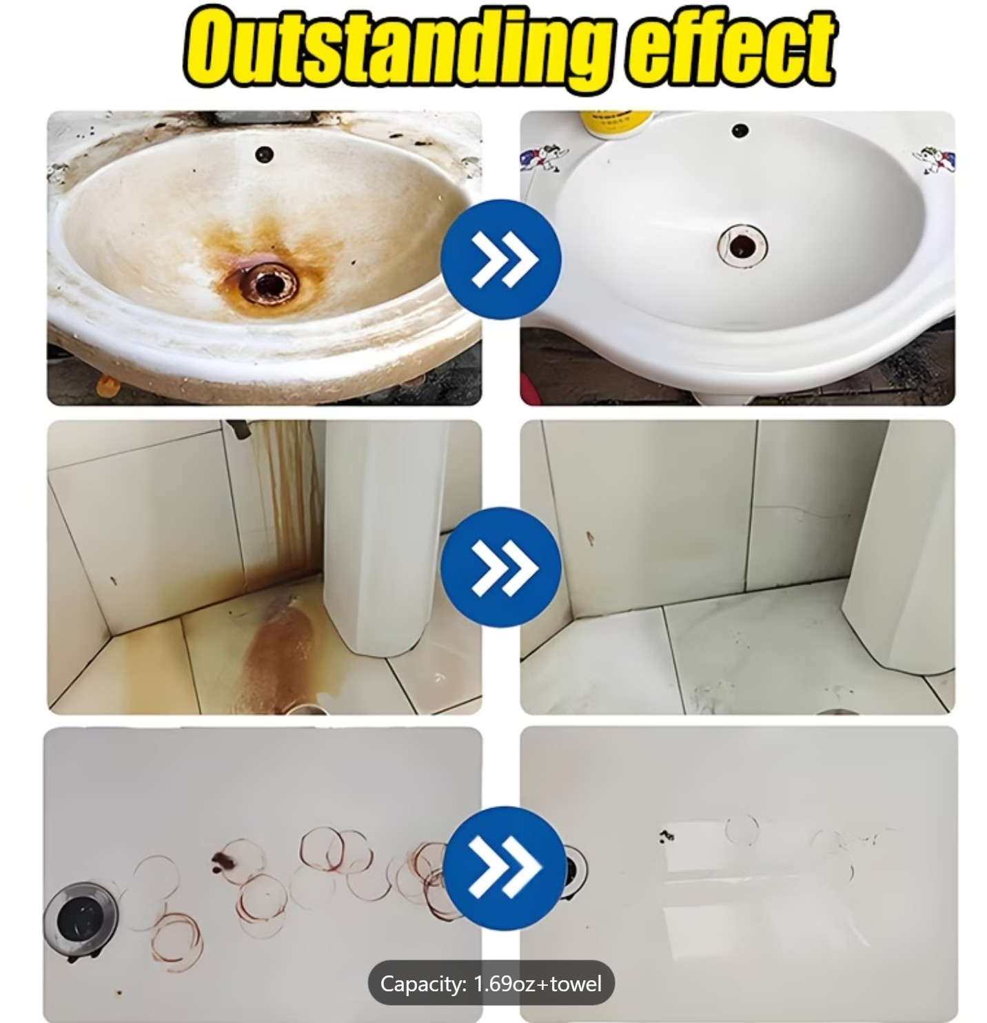 Pro Ceramic & Marble Rust Remover – Multi-Surface Stain Cleaner – Safe & Fast
