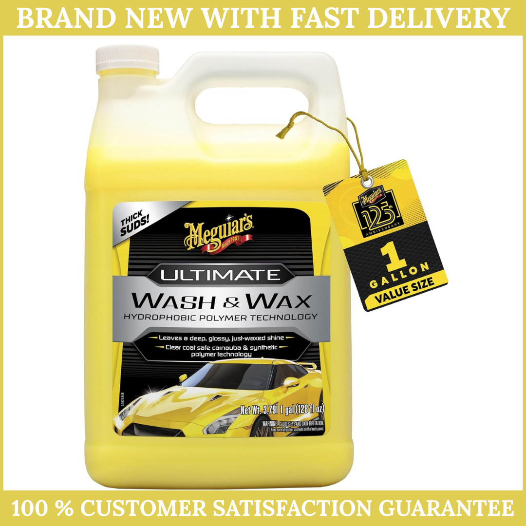Meguiar’s Ultimate Wash & Wax Car Wash Soap 1 Gallon pH Balanced Formula