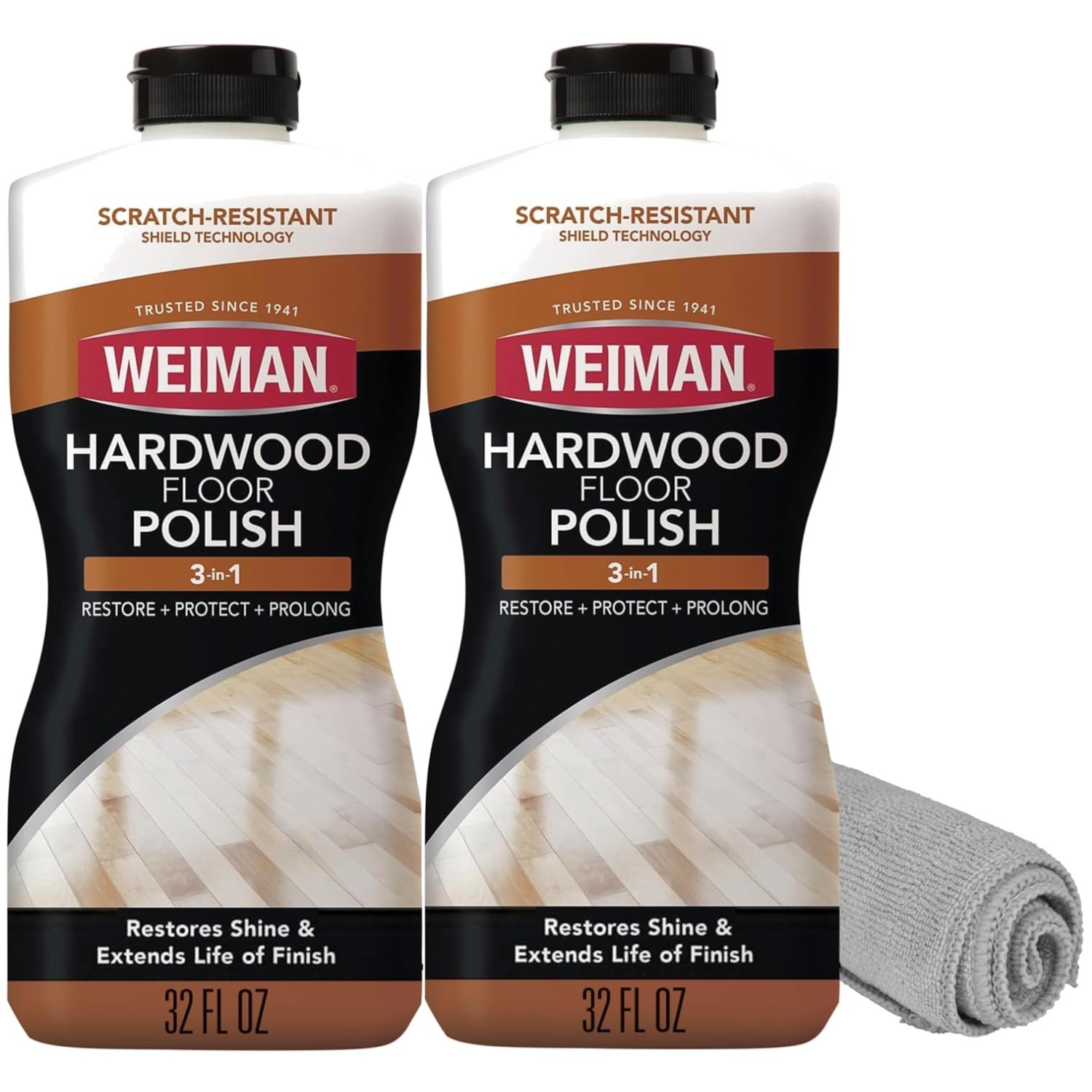 Protective Layer Wood Floor Polish – 3PC Bundle