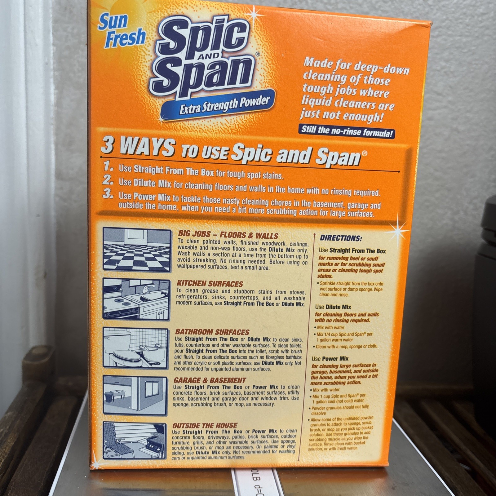 Spic And Span All Purpose Cleaner Extra Strength Powder Sun Fresh 27oz