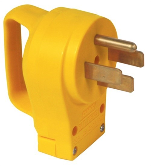 Camco 2.9 in. 50 amps RV Male Plug Replacement 50 AMP 1 pk (Pack of 3)
