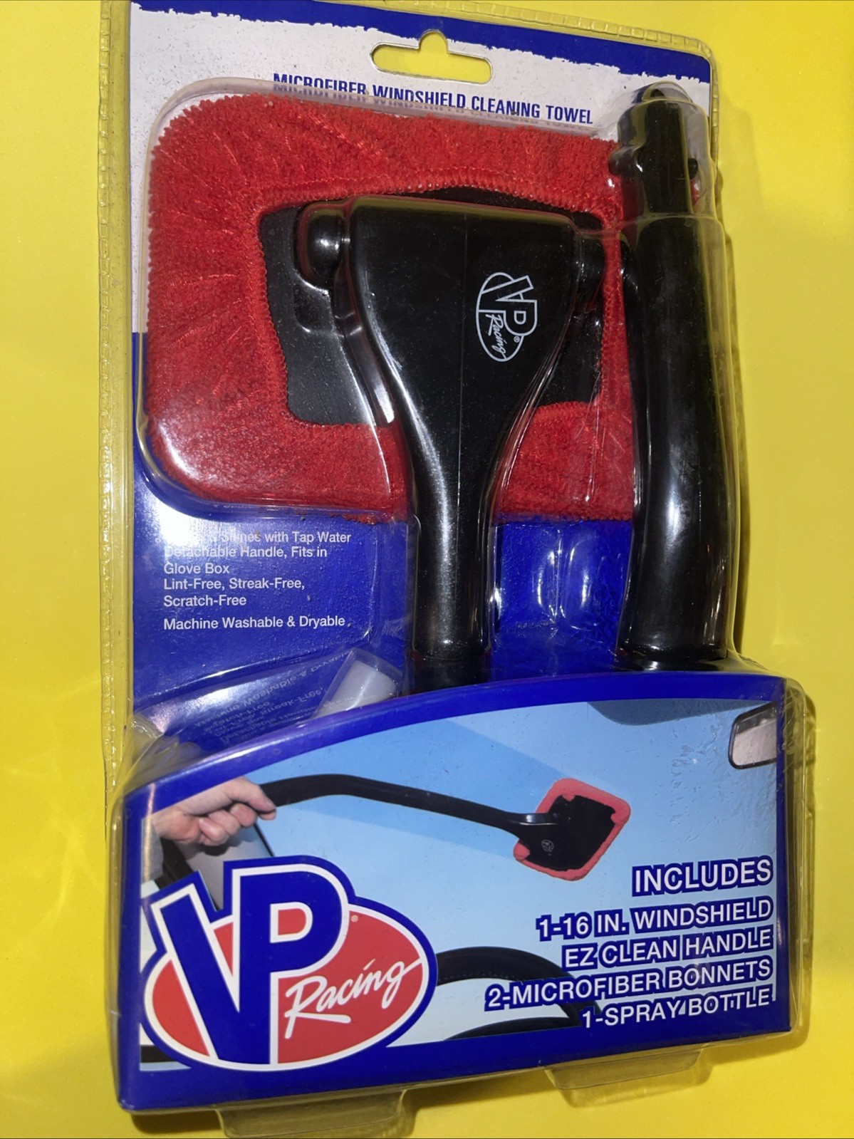 VP Racing Microfiber Car Windshield Cleaning Towel Kit NIB With Spray Bottle