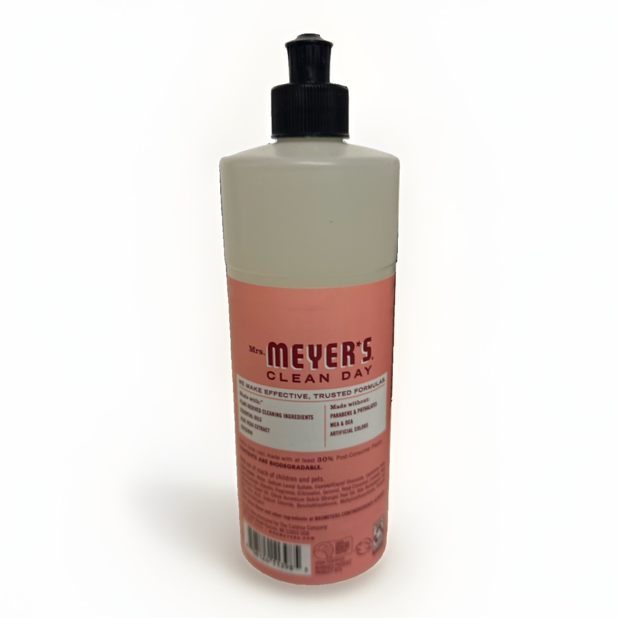Mrs Meyers Clean Day Rose Scent Dish Soap 16oz New