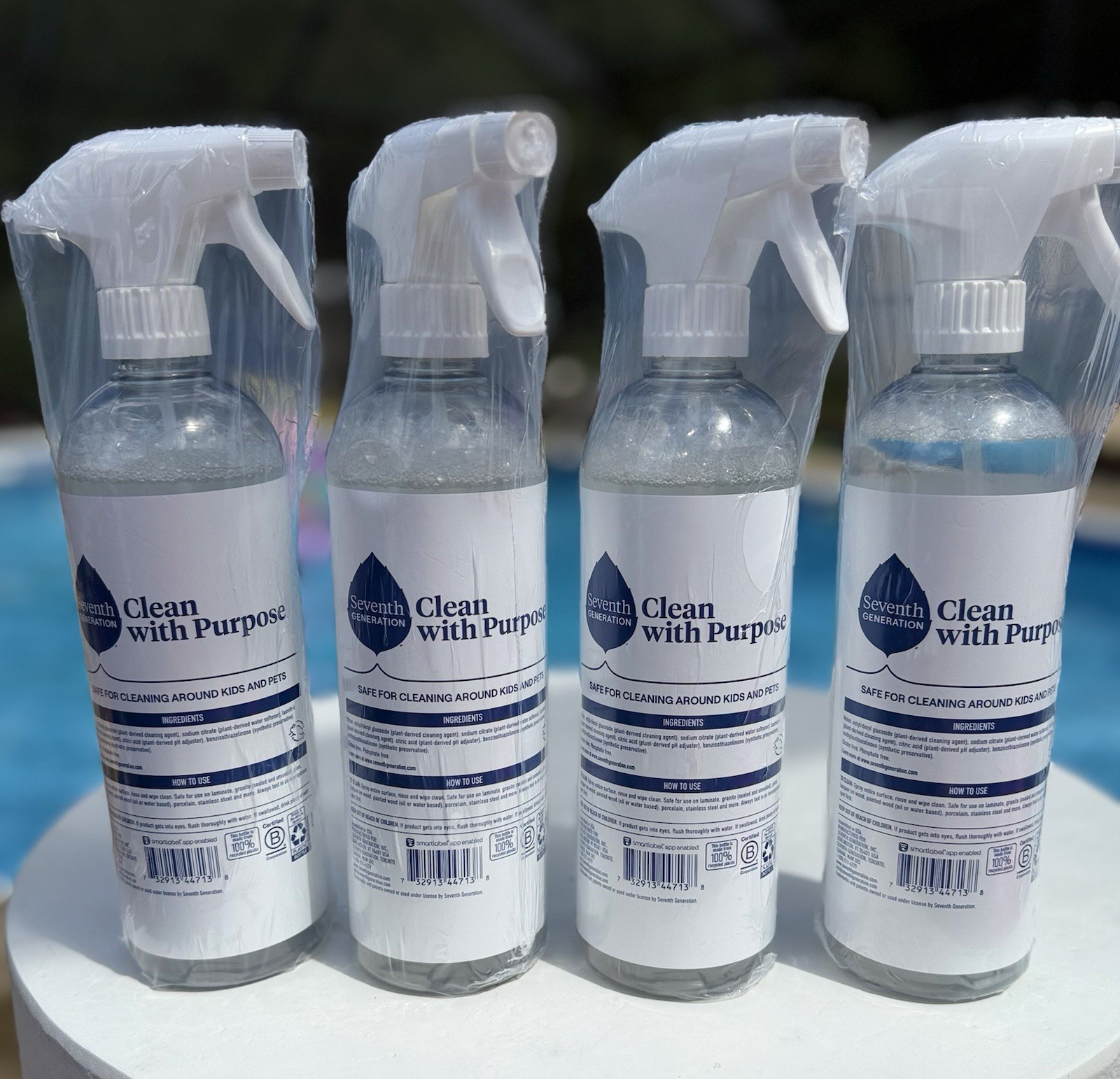 (4)Seventh Gen Natural All-Purpose Cleaner, Free and Clear/Unscented, 23 ozSpray