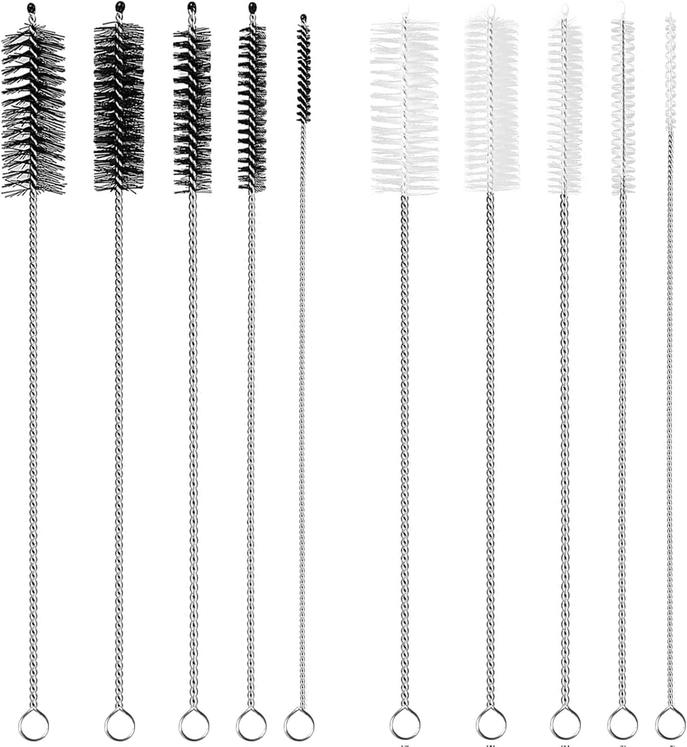 Straw Cleaner Brush Extra Long 12 Inch, 10 PCS Straw Cleaner Brush Bristles