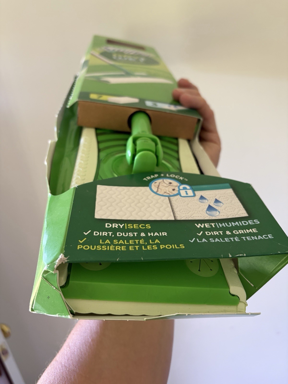 Swiffer 92814 Sweeper Dry + Wet Green Cordless Standard Hard Floor Deep Cleaner