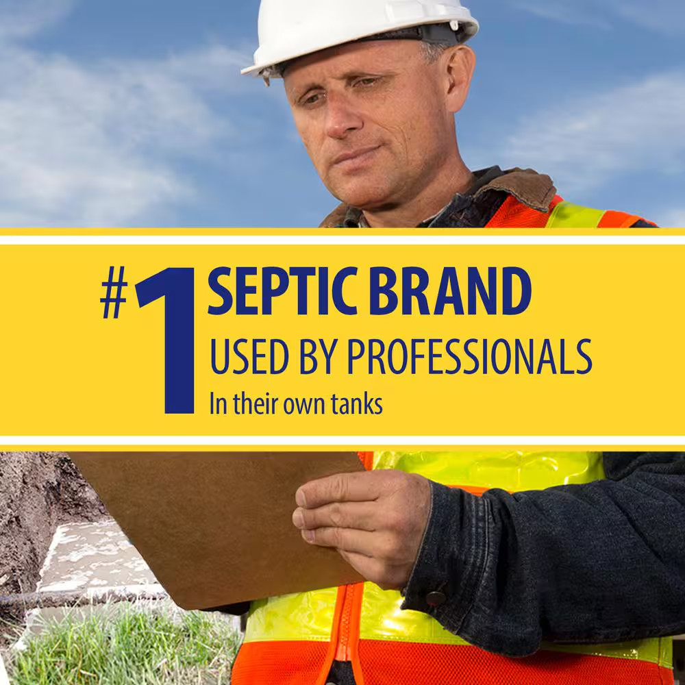 Septi-Pac Dual Action 3-Dose Septic Tank Treatment Drain Cleaner