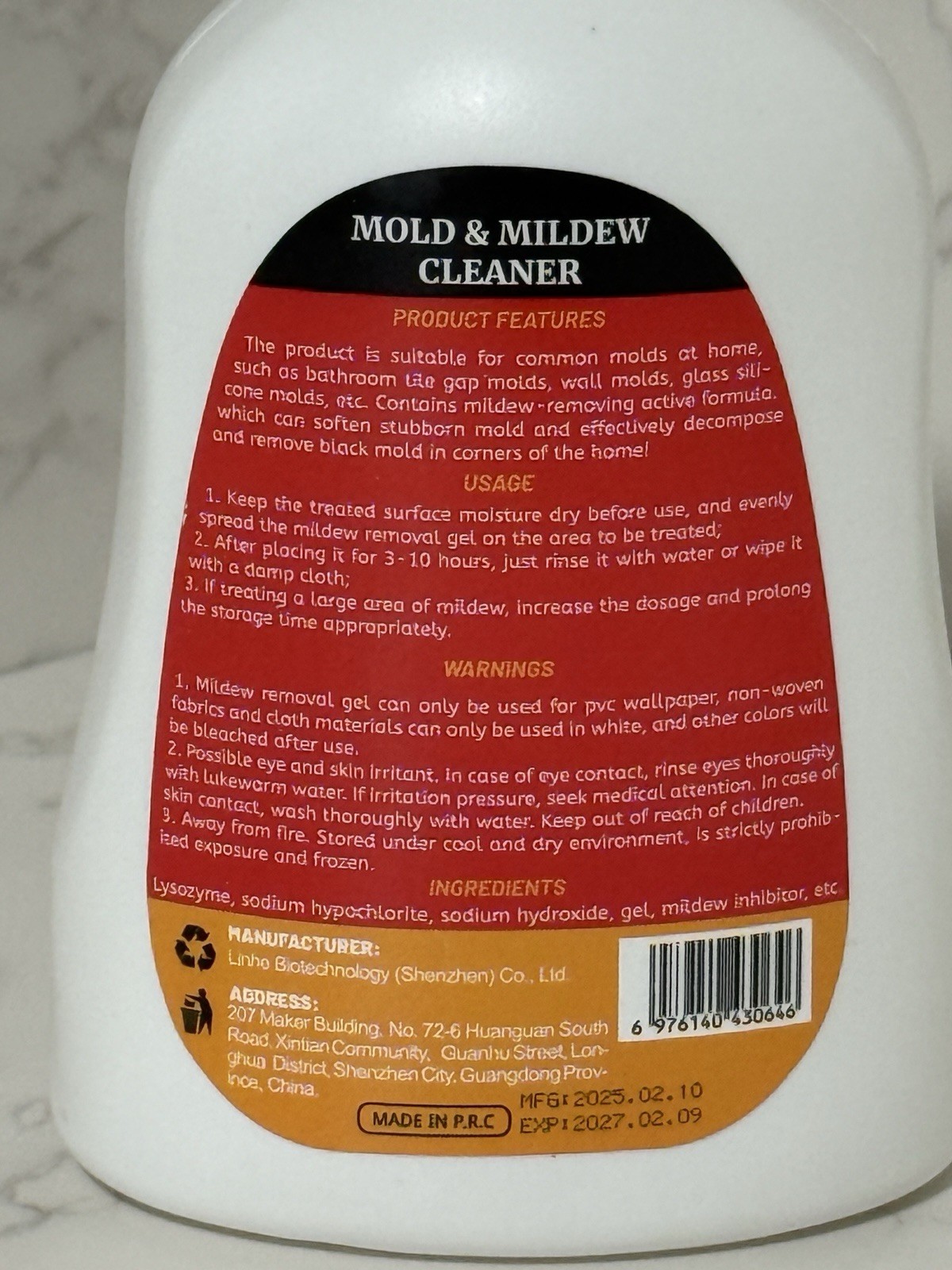 SyndaYeah – Rapid Mold And Mildew Cleaner Gel – 6.76 Oz