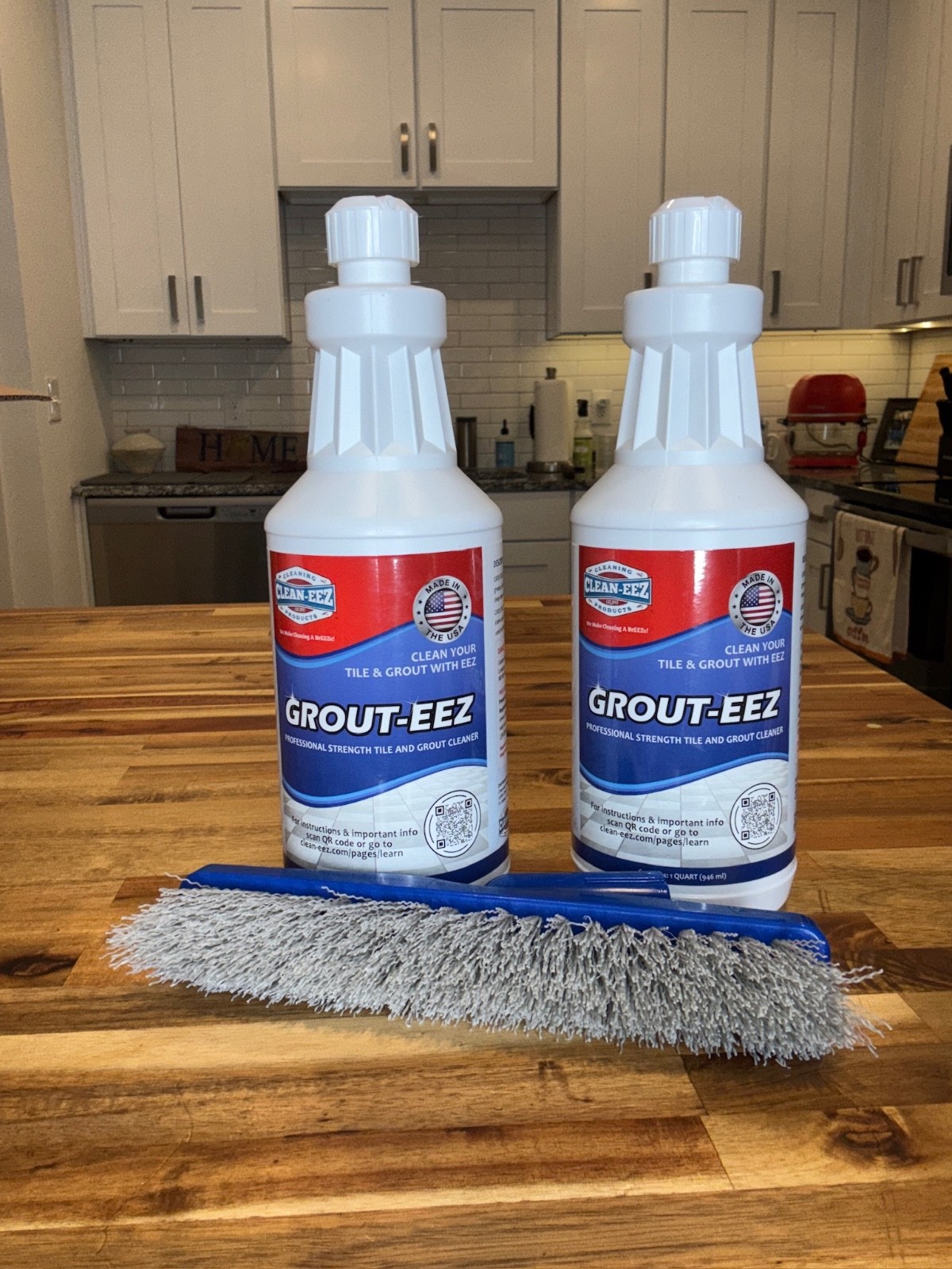 Clean-EEZ Grout-EEZ Heavy Duty Grout Cleaner Tile & Floor Stain Remover 2QT