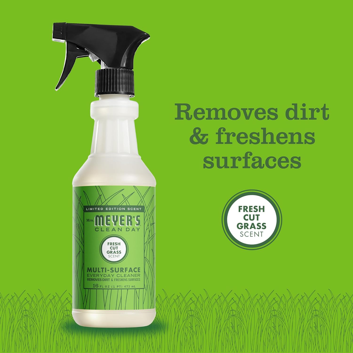 Mrs. Meyer’s Clean Day Multi-Surface Everyday Cleaner, Fresh Cut Grass Scent