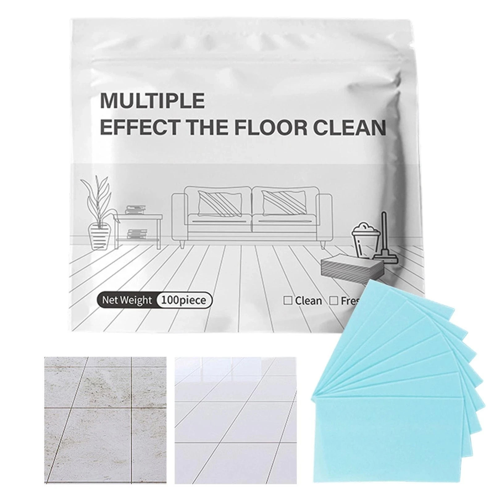 Multiple Effect The Floor Clean, 100 Piece Floor Cleaning Tablets Multi-Surface