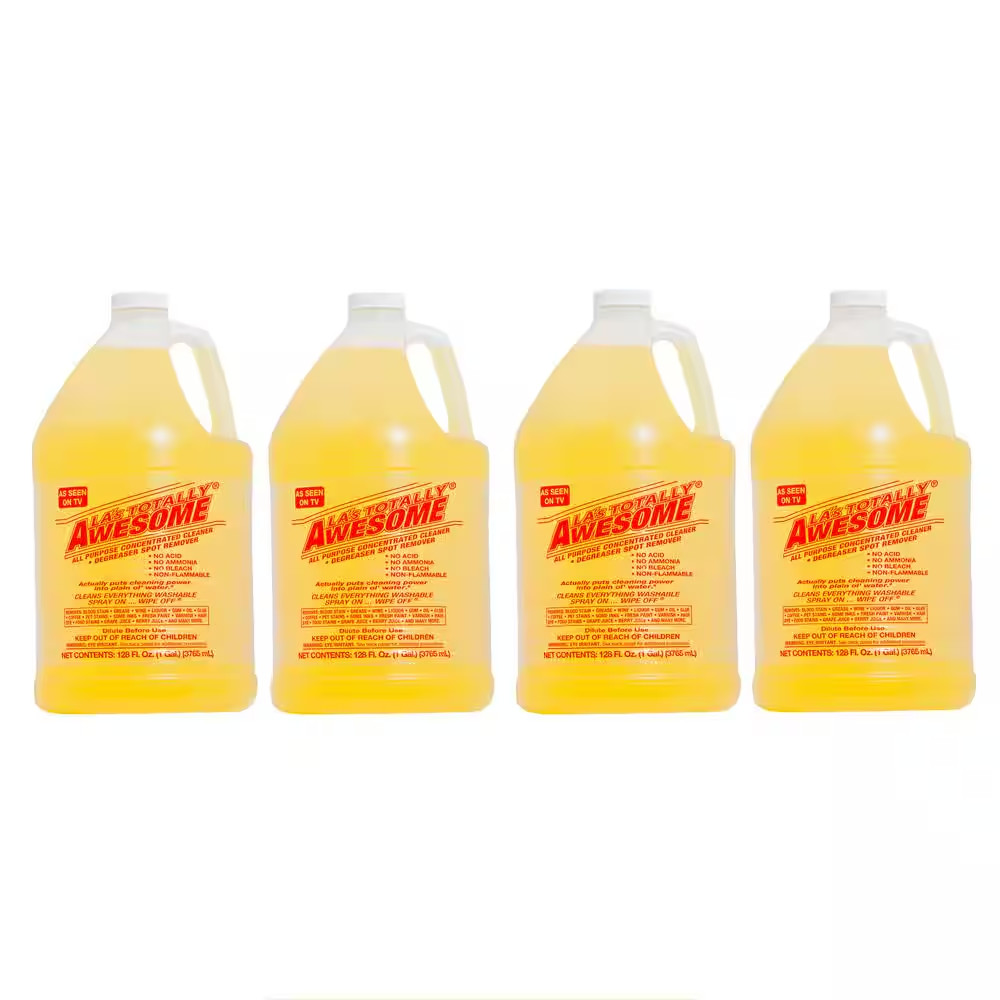 LA’s Totally Awesome All Purpose Cleaner Concentrated Degreaser 1 Gal – 4 Pack