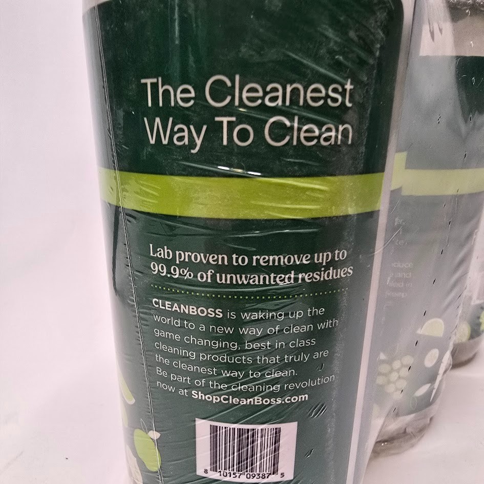 CleanBoss Eat Cleaner Triple-Action Fruit + Veggie Wash – 12 oz, Pack of 3