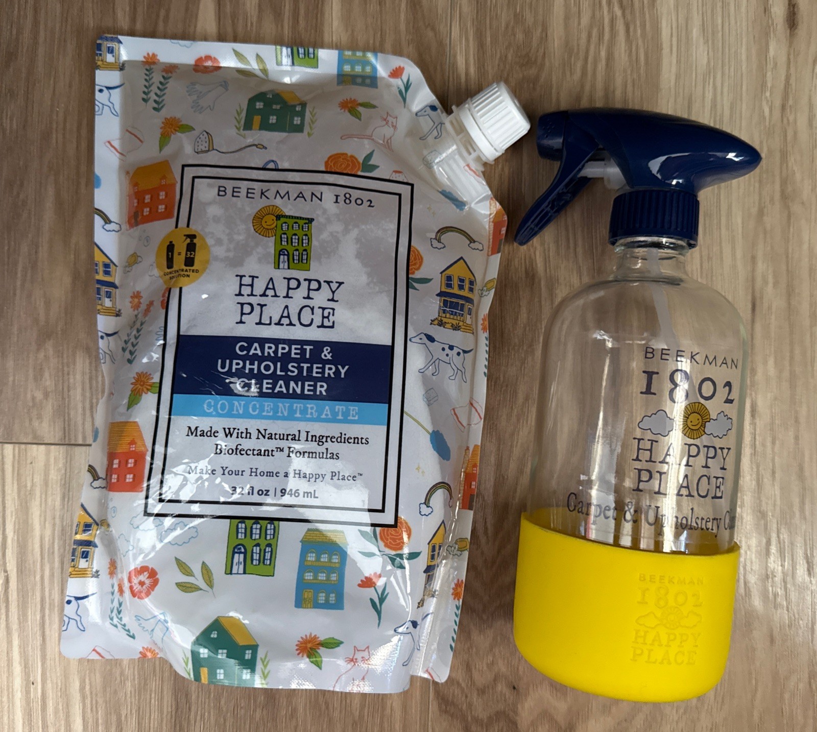 Beekman 1802 Happy Place 32oz Concentrate Carpet Upholstery Cleaner Fresh Linen
