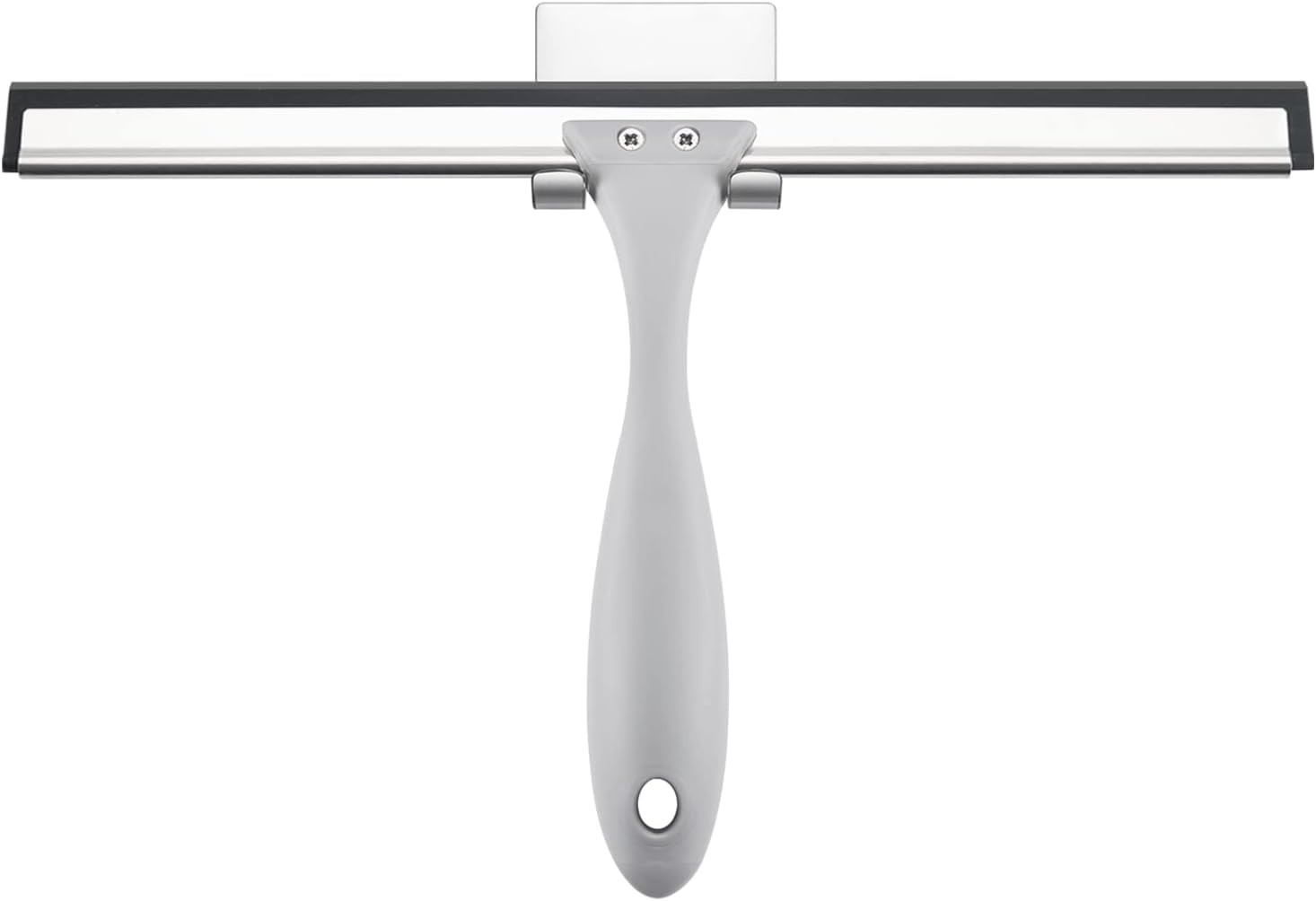 10-Inch All-Purpose Shower Squeegee with Hook for Glass, Windows, and Tiles