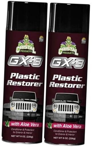 GX-3 Plastic Restorer – Black Plastic Restorer for Cars & Automotive 8oz-2PK