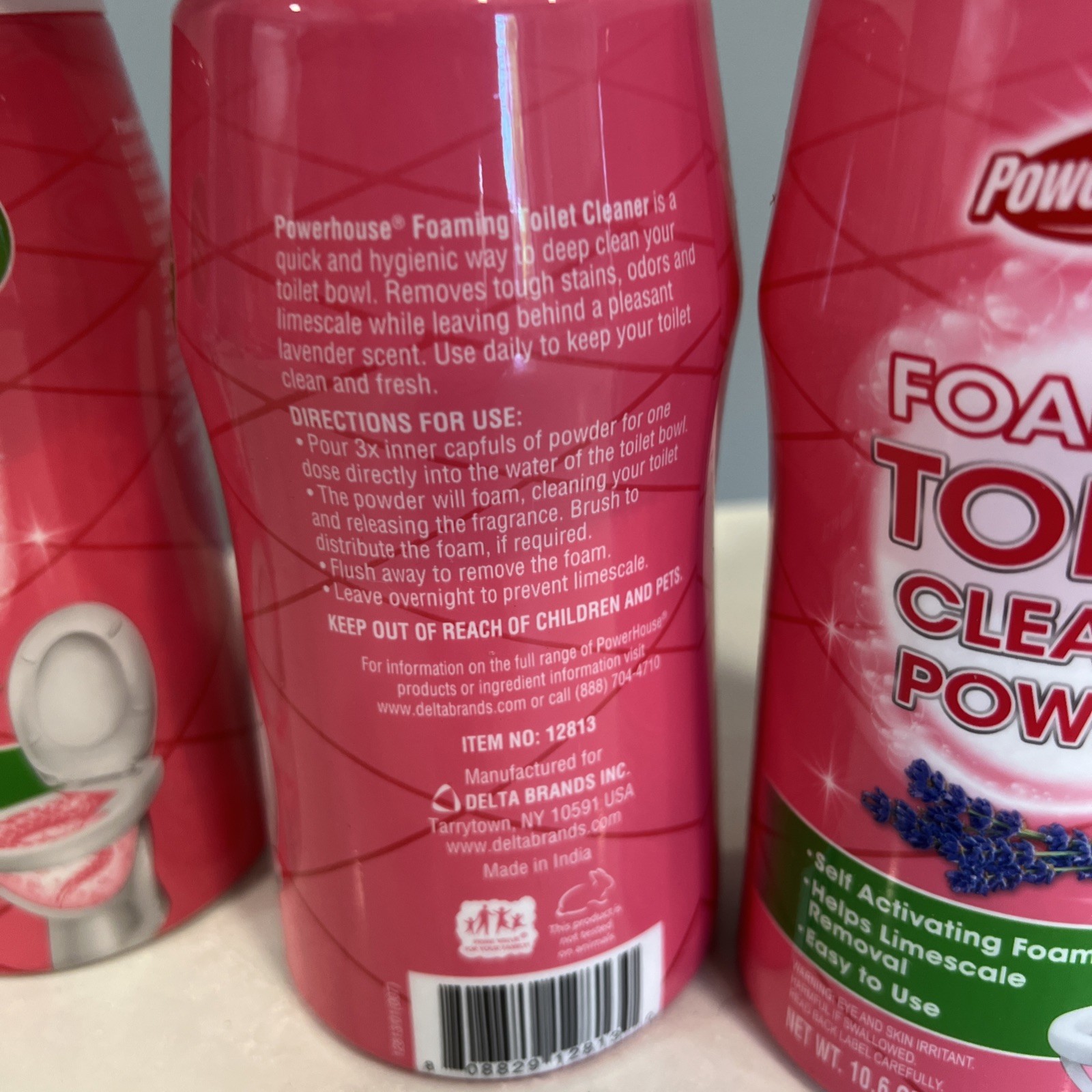 4x Power House Foaming Toilet Cleaner Powder 10.5 oz Each New DHH