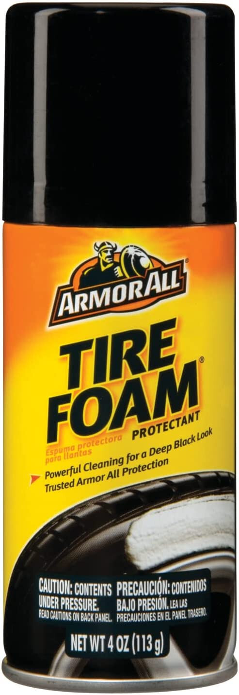 Armor All 3-Pack Car Tire Foam Spray, Tire Cleaner Foam for Restoring Color