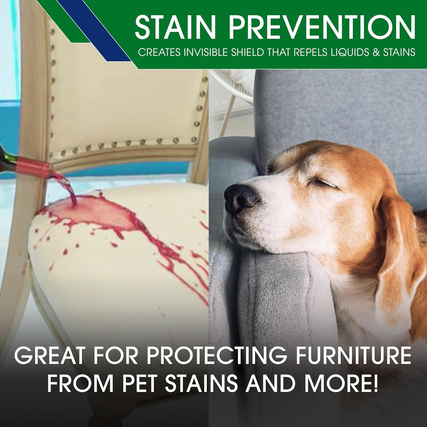Eco-Friendly Upholstery Protect Stain & Water Repellent Spray 24Oz – Non-Toxic,