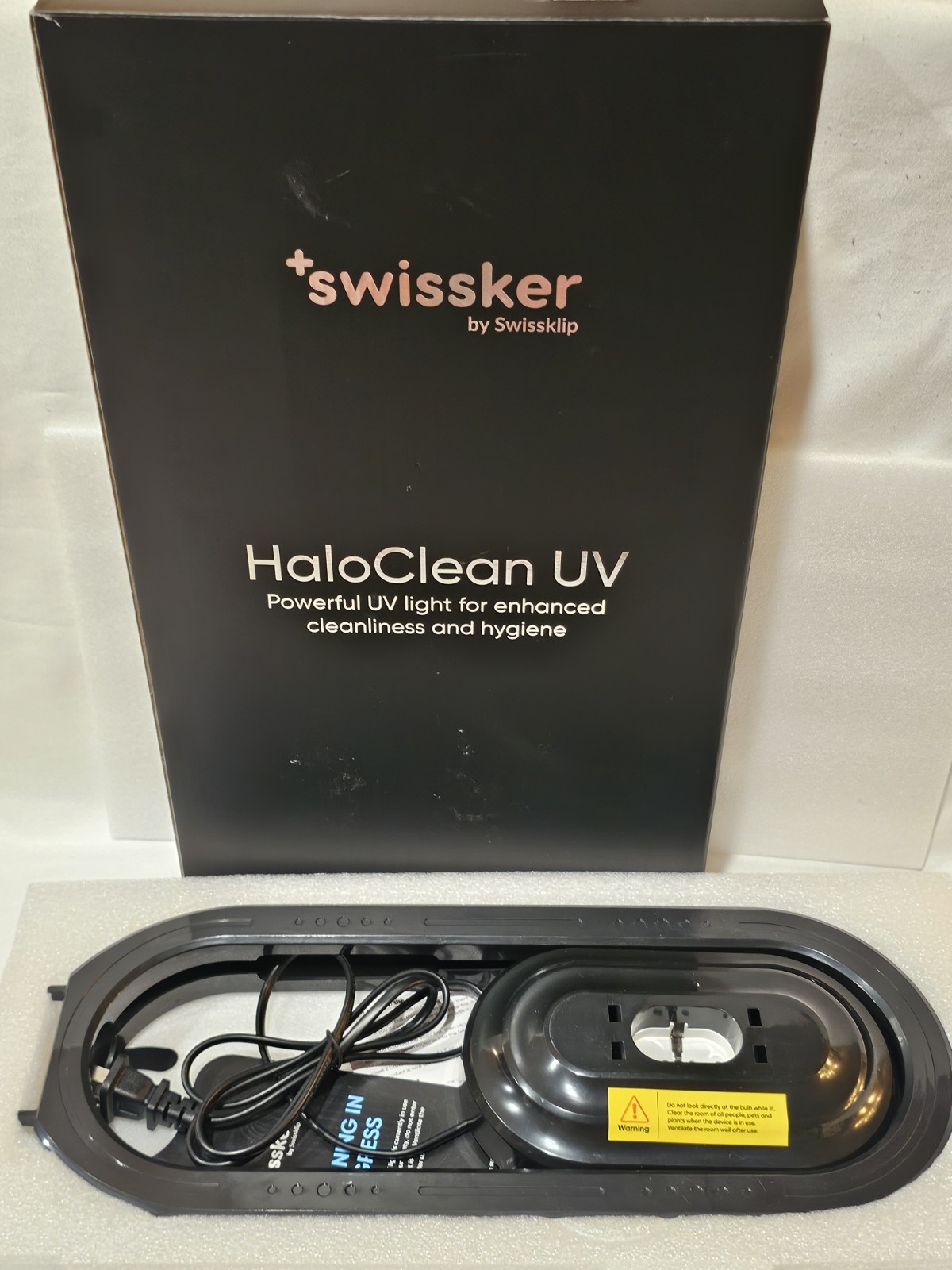 Swissker Swissklip HaloClean UV Home Disinfection Device TESTED MISSING REMOTE
