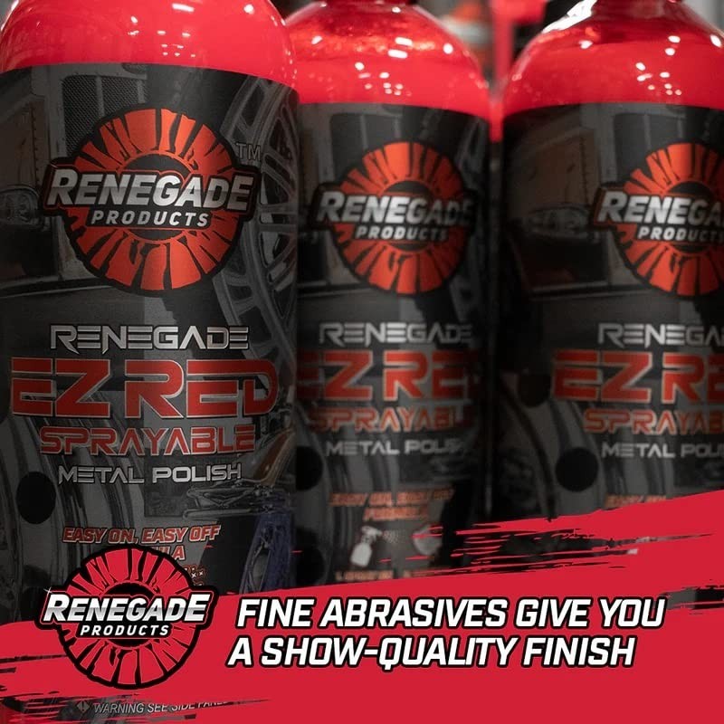 EZ Red Sprayable Metal Polish & Cleaner for Chrome, Aluminum, Stainless Steel –