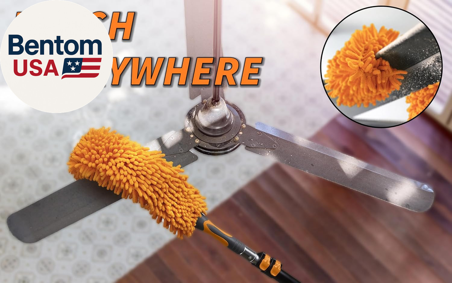 30 Foot High Reach Duster Kit with 5-24 Ft Extension Pole // High Ceiling Dustin