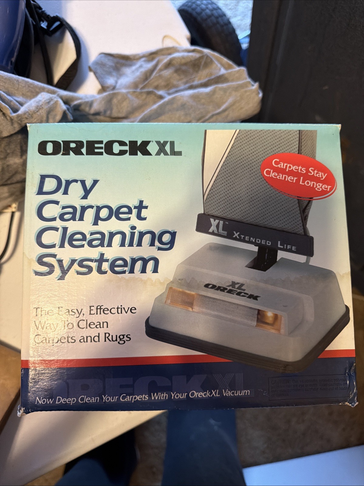 Oreck XL Dry Carpet Cleaning System Kit Used Soil Release Brush Powder Cleaner